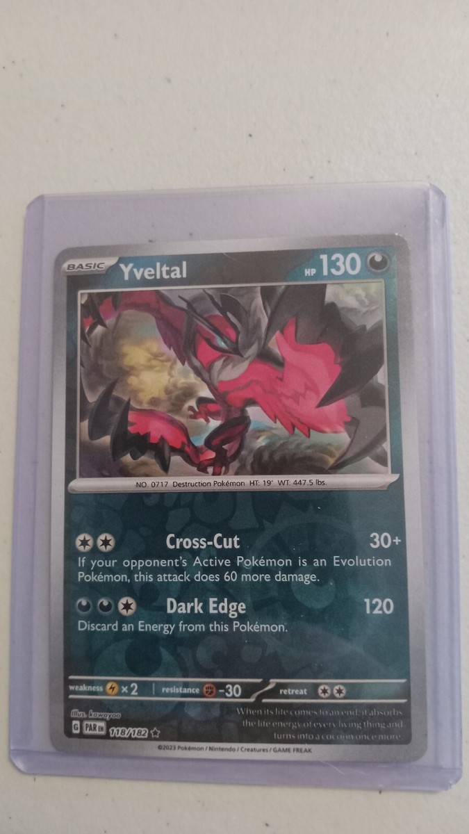 2023 Pokémon Yveltal Paradox Rift Reverse Holo Basic Rare #118/182