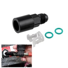 6AN Male to 3/8 Quick Connector Straight Adapter Car Fitting Fuel Rail Line Kit