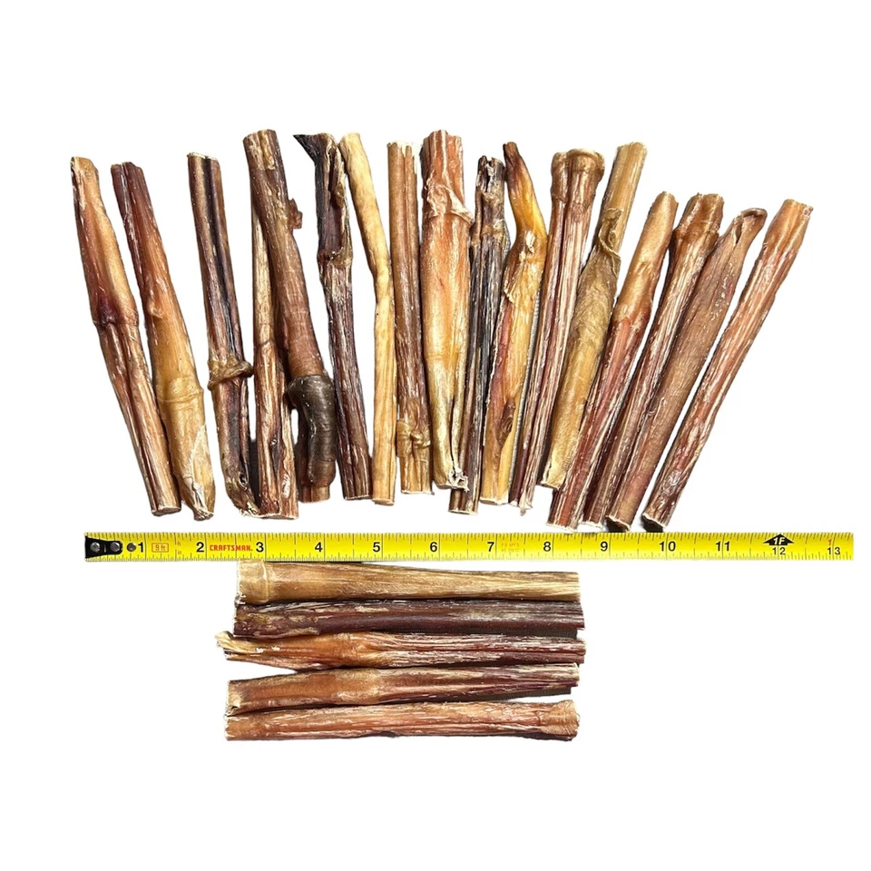 *Bulk Sale*50 Packs of Bully Sticks 6" Low Odor 1/2”-5/8” Dog Bone Dog Treats - Image 2 of 3