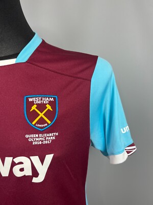 WEST HAM 2016 2017 HOME SHIRT FOOTBALL SOCCER JERSEY UMBRO MENS