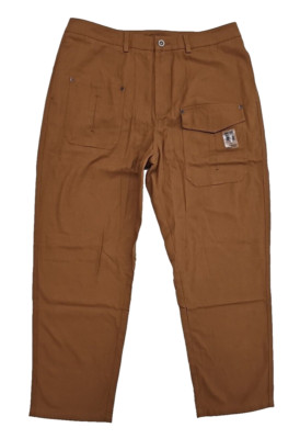 Maden Clothing.Co Retro Cloth Brown Workwear Pants Vintage Style Baggy Size M
