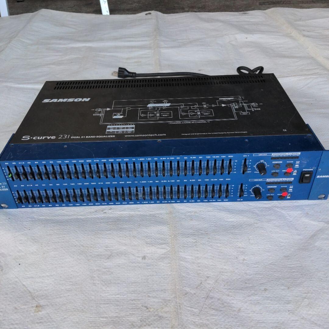 SAMSON S curve 231 graphic equalizer USED very good Dual 31 band 