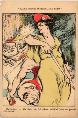 PC KATHOLISCHE SATIRE MARIANNE SALUS POPULI SUPREMA LEZ ESTO POLITIK (a43609)