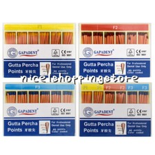 60Pcs Dental Eododontics Root-Canal Obturating Points Gutta Percha Points F1-F3
