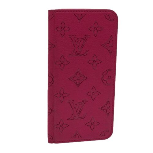 LOUIS VUITTON Monogram Mahina iPhone 7+ Case Pink LV Auth bs10951 - Picture 1 of 18