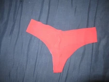 Victoria's Secret No Show Orange/Pink Size Large (L) Thong Panty String Soft