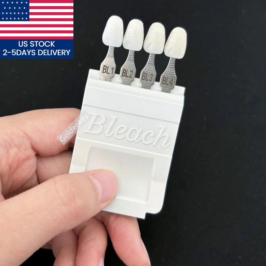 Dental Bleach Shade Guide BL1 4Colors Bleached Chart Teeth Based