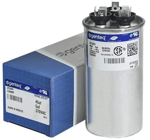 Genteq c3455r GE Round Capacitor 45 5 uf MFD, 97F9895, Z97F995 