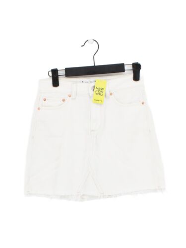 Paige Damen Minirock W 24 in Creme Baumwolle mit Viskose Kurz Mini