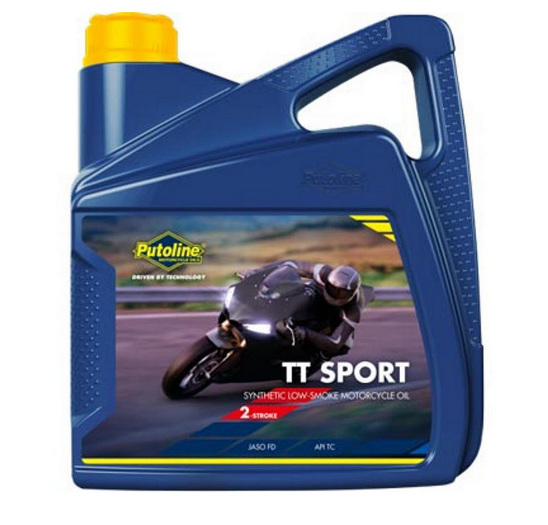 Huile 2T Putoline TT Sport 4L pour éviter l'encrassement moteur