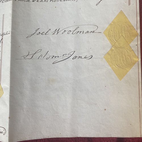 Antique 1840 Vellum Mortgage Indenture Cheltenham Township Montgomery County PA - Picture 5 of 6
