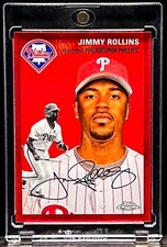 2023 Topps Chrome Platinum Anniversary Jimmy Rollins Red Prism SSP Phillies