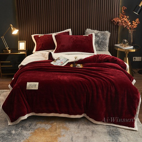 Nordic Fleece Blankets Throws with Zipper King Winter Soft Can Be A Duvet Cover - Picture 32 of 110