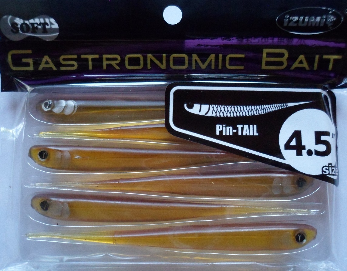 Leurres Souples Izumi Gastronomic Bait Pin Tail 9cm Couleur 08 - Lot De 6