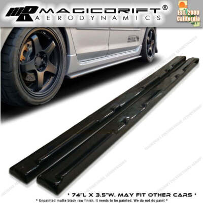 For MAZDA 3 4/5-door M Speed Style Side Rocker Skirts Splitter Lips Polyurethane
