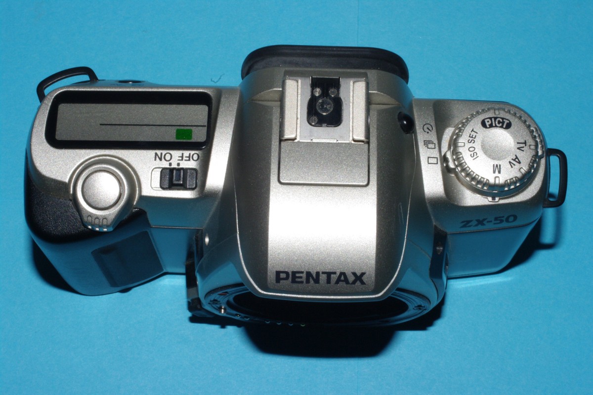 PENTAX ZX-50 film camera body, shutter release cable & manual | eBay