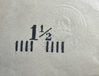 1  1/2 Cent Overprint Albino Embossed Envelope U496 - 1 CENT 1916 Franklin RARE — photo 3
