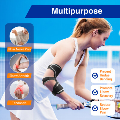 Ellenbogen-Schiene Für Kubitaltunnelsyndrom - Verstellbare Bandage Mit 4 Winkeln