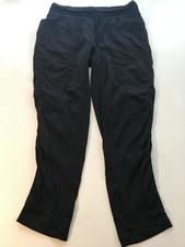 Auth. LULULEMON Yoga Black Elastic Waist Sport Pants sz 8