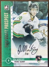2013 IN THE GAME JOSH MORRISSEY AUTO DRAFT PROSPECTS #A-JM2 SILVER VERSION!!