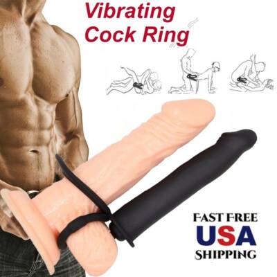 Double Penetration Strap on Dildo Vibrator Anal Butt Plug Enhancer For  Couples | eBay
