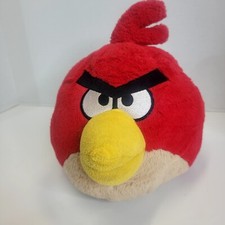 Angry Birds Red Plush Stuffed Animal Toy Commonwealth 2010 No Sound 10" Clean