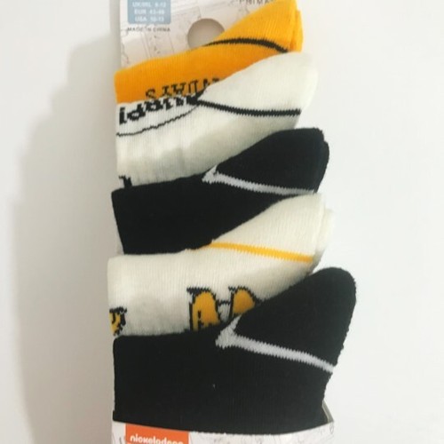 Primark Hombre Calcetines Crew 5x Pares Tallas 9-12 🐾Basquiat, Bob Esponja, Garfield - Imagen 11 de 11