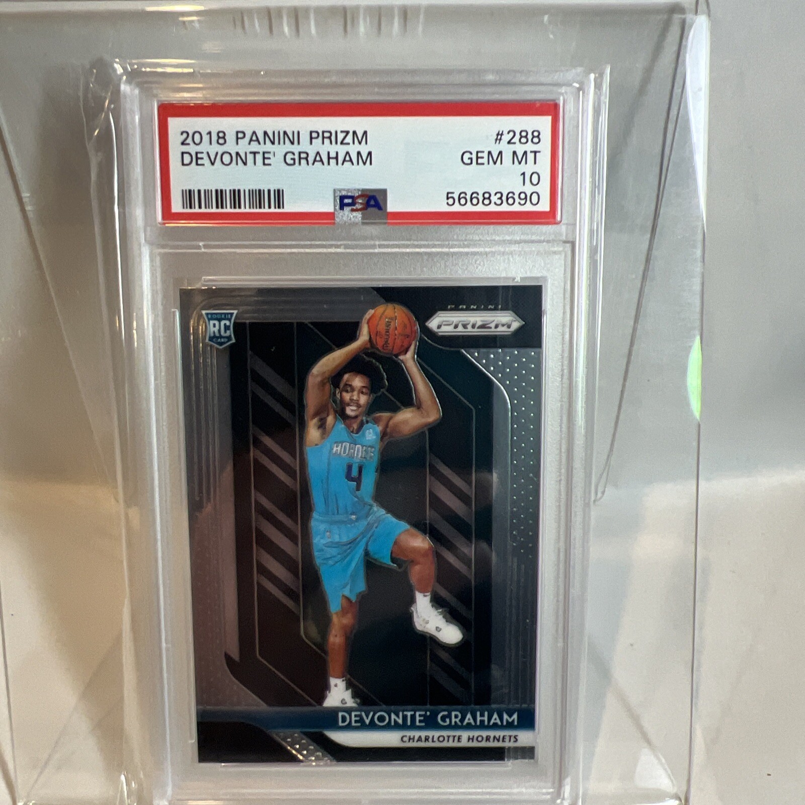 2018 19 panini prizm #288 devonte graham RC Prizm rookie - PSA 10 (GEM)