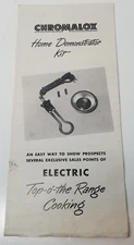Chromalox Top of the Range Cooking Sales Brochure 1950