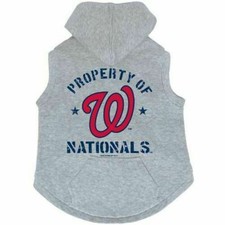 WASHINGTON NATIONALS DOG CAT PREMIUM BUTTON UP HOODIE SWEATSHIRT CHOOSE SIZE