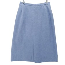 Vintage Rodier PARIS Blue Wool Blend Pencil Skirt MADE IN FRANCE Size 40