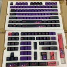 Anime Gengar Themed Keycaps Set PBT 140 keys for CHERRY MX Mechanical Keyboard