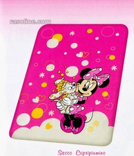 Sacco Copripiumino Minnie e Bella Rosa-Fuxia Puzzle Una Piazza Caleffi Disney