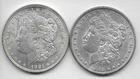(2) Morgan Silver Dollars 1898,1921 Both P Mints.