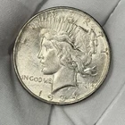 1934-D $1 Peace Dollar 90% Silver Denver One US Coin SEMI KEY DATE!