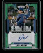 Jaxon Wiggins 2025 Panini Prizm Baseball Sensational Signatures #SS-JW Green 