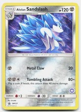 Promo Sole e Luna Alolan Sandslash - SM127 Carta Pokemon P Tcg leggermente giocata