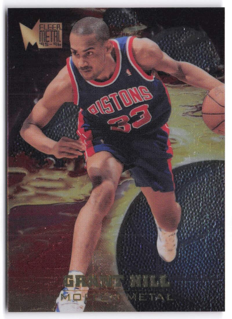 1995-96 Metal Grant Hill Molten Metal Detroit Pistons