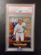 2023 Topps in Technicolor Chrome Aaron Judge #TT-20 Orange PSA 9 /25 Yankees💯