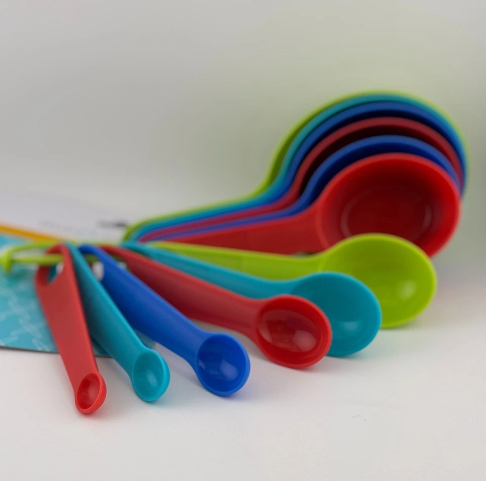 Conjunto de 12 peças de copos de medição colheres cozimento multicolorido plástico durável - Imagem 3 de 4