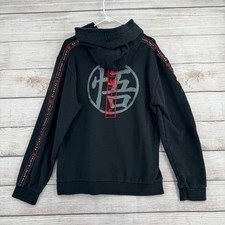 Primitive x Dragonball Z Embroidered Hoodie Sweatshirt Mens Large Black Red