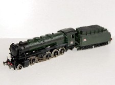 JOUEF HO 8265 LOCOMOTIVE VAPEUR DECAPOD SNCF 150 X 29 + TENDER DEPOT AUDUN ROMAN