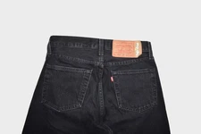 Levis Denim Tears Jeans Mens 29x32 Black 501 XX Slim Big E Straight Leg