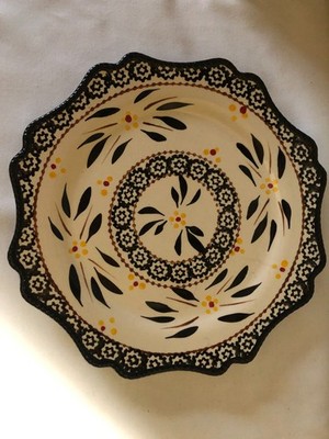 Temptations by TARA Old World Black 10.5'' Dinner Plates Set of 5