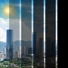 FuFin Total Blackout Window Privacy Film with Installation Tools, 100% Light Blo