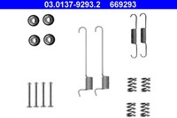 ATE ZubehöRsatz Feststellbremsbacken 03.0137-9293.2 FüR Nissan Trail T30 1 4X4