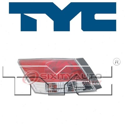TYC Right Tail Light Assembly for 2008-2012 Honda Accord Electrical Lighting js