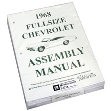Factory Assembly Manual Repair Restore Book 1968 Chevrolet Impala Caprice