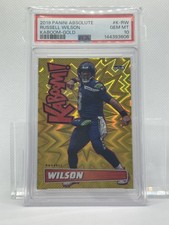 2019 Panini Absolute - Kaboom Russell Wilson #K-RW Gold