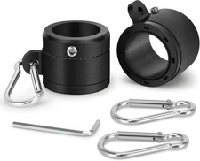 2PCS 360� Rotating Flag Pole Rings with Carabiners for 0.75-1.02" Poles